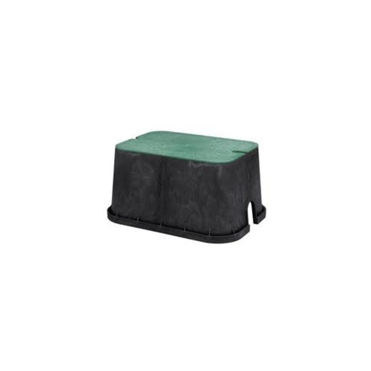 Highline Jumbo Valve Box Rectangle 14 in. x 20 in. x 12 in.H Black Box/Green Lid Overlapping CV Closed Mouse Holes