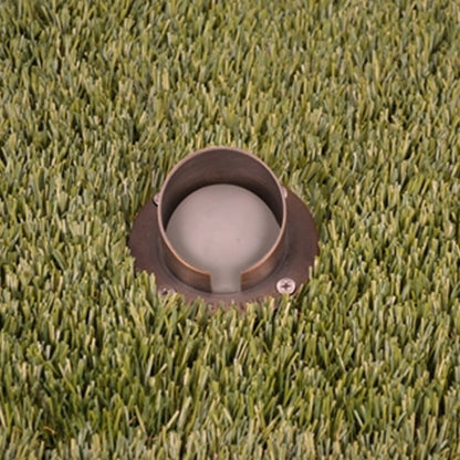Unique  NOVA-NL  Nova In-Ground Light Brass Housing Weathered Brass No Lamp 25 ft Lead