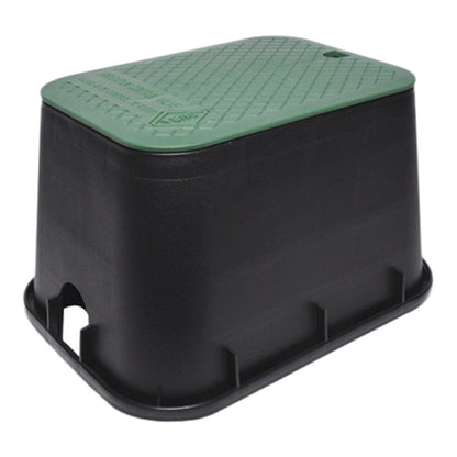 Dura Valve Box Overlapping ICV Green Body Rectangle 12 in. x 17 in. x 12 in.