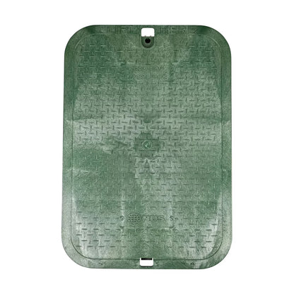 NDS Standard-Series Valve Box Jumbo Rectangle 13 in. x 20 in. x 12 in.H Black Box/Green Lid Overlapping ICV