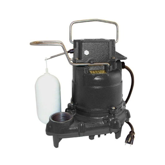 Flint & Walling Submersible Sump Pump 43 Gpm 3/10 HP 115V Auto/Float Switch w/ Power Cord Cast Iron