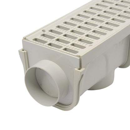 NDS Deep Profile End Cap Light Gray 3 Hb 5 in.