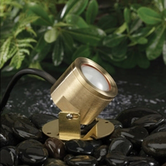 Vista 2115 Underwater Light Solid Brass Housing Natural Brass 5W 2950K LED