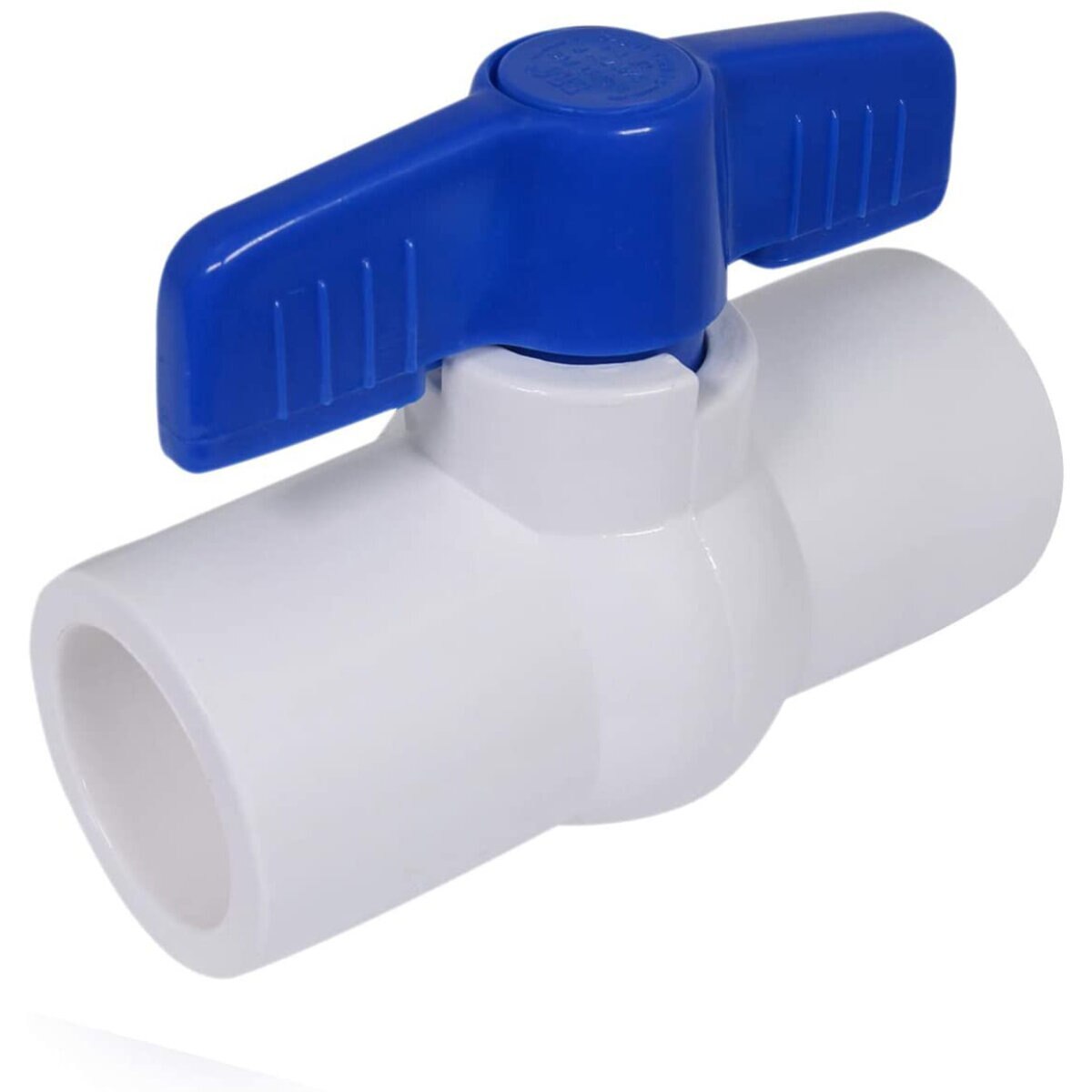 Lasco 491 Commercial Ball Valve Slip PVC White 2-1/2 in. w/ Blue Handle