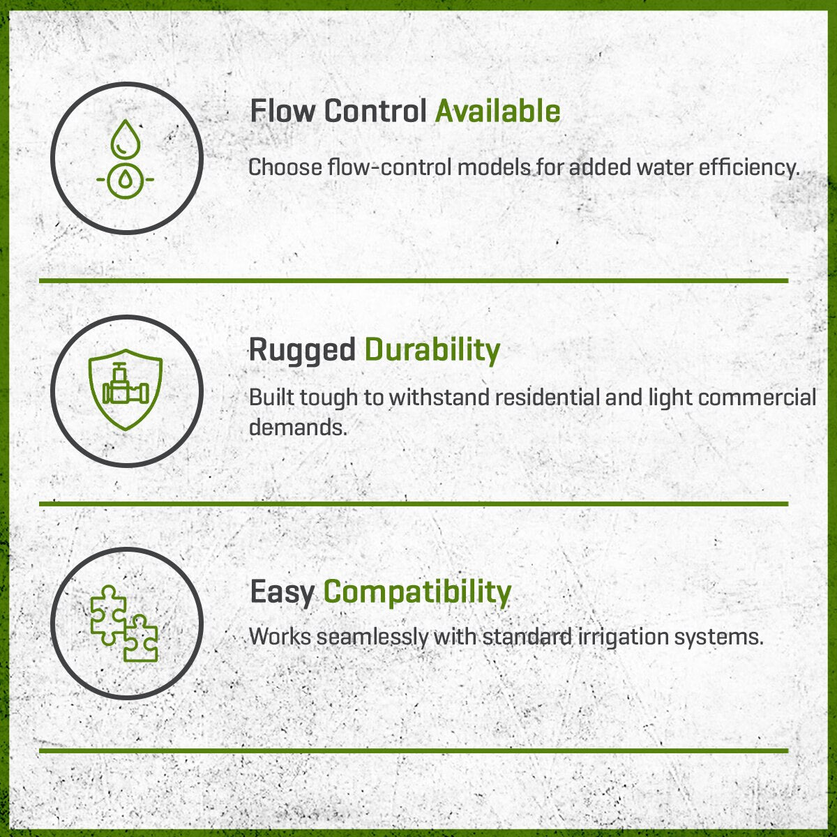 Rain Bird DVF Globe Valve Plastic 1 in. w/ Flow Control FIPT x FIPT