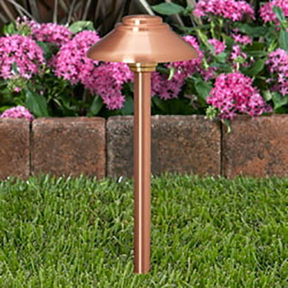 Vista PR-2132 Path Light 18" Riser Brass Housing Copper Finish 5W 3000K LED