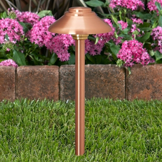 Vista PR-2132 Path Light 18" Riser Brass Housing Copper Finish 5W 3000K LED