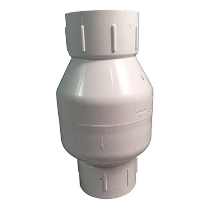 NDS FloControl Series 1011 Spring Check Valve PVC 2 in. Slip 1/2# Spring
