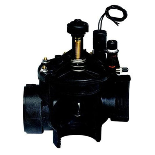 Toro P220 Angle Valve Plastic 1-1/2 in. w/ EZReg Pressure Regulator and Flow Control DC Latching FIPT x FIPT