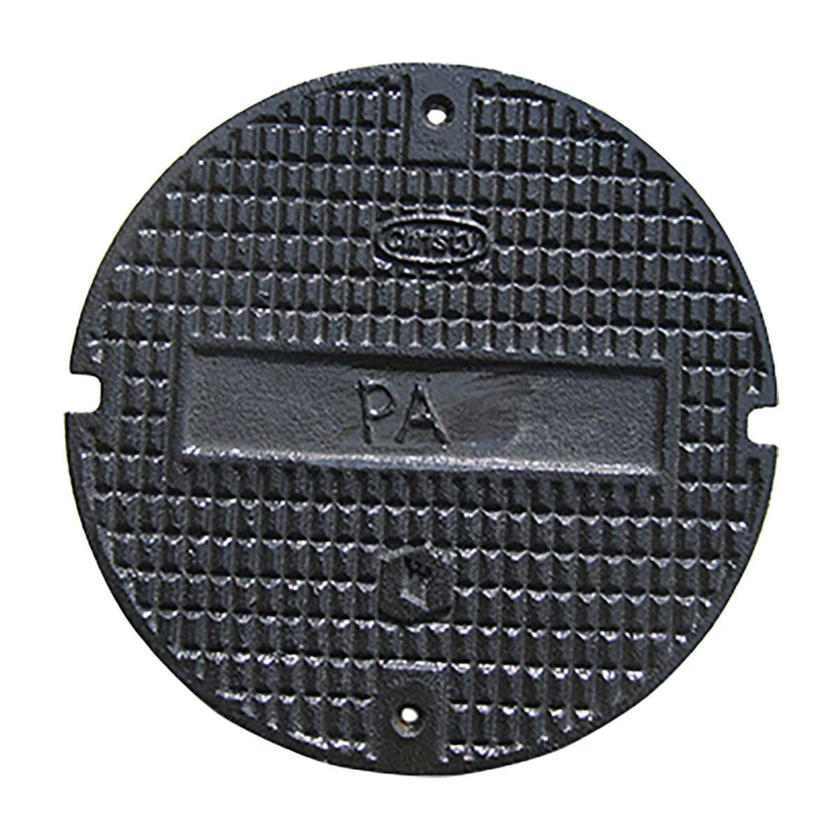 Oldcastle SD Precast Cast Iron Lid Round Marked Water