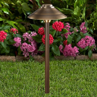 Vista PR-2129 Path Light Brass Housing Olde Brass Finish 5W 3000K LED