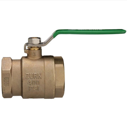 Zurn 850XL Full Port Bronze Ball Valve Tapped 2 in.