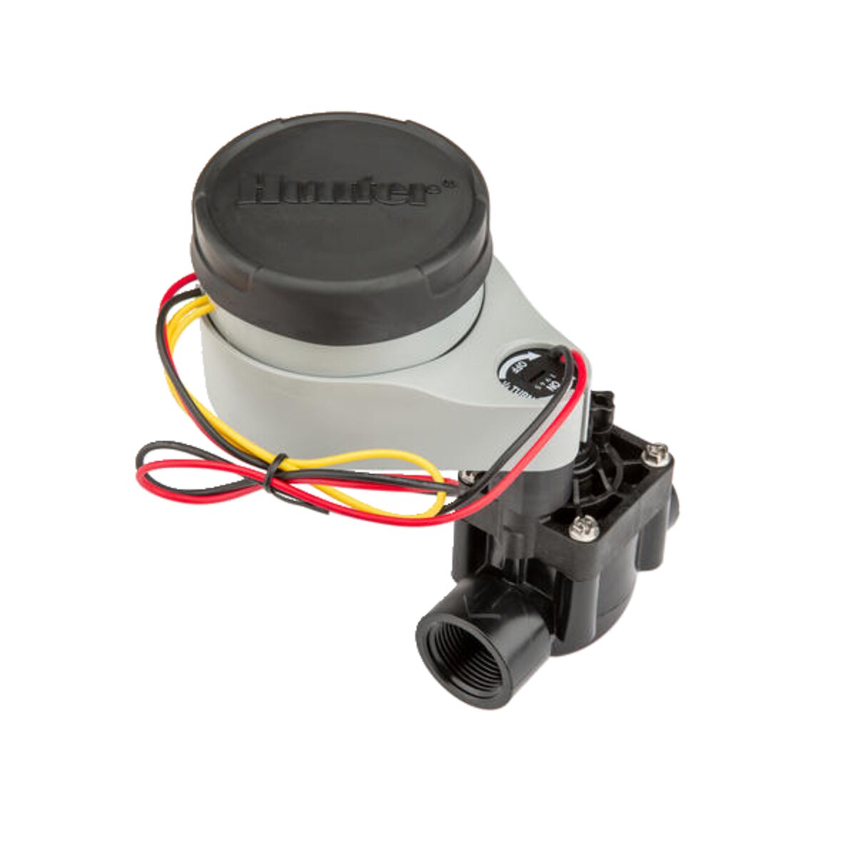 Hunter  NODE100VALVE  NODE Outdoor Controller 1 Station with PG101G Valve and DC Latching Solenoid Battery Powered