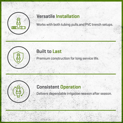 Rain Bird DVF Globe Valve Plastic 1 in. w/ Flow Control Slip x Slip