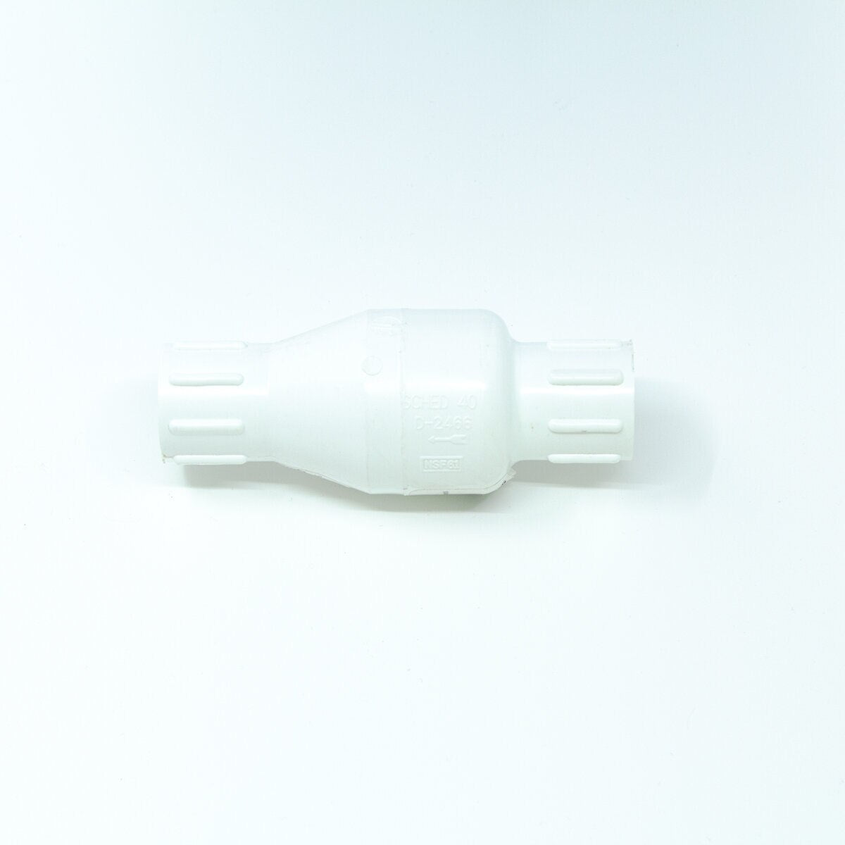 1/2 PVC Spring Check Valve Slip X Slip NDS