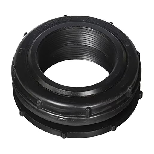 Aquascape Bulkhead Black PVC 3 in. Threaded