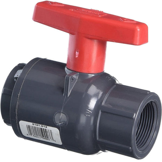 Spears Compact PVC Ball Valve 1-1/4 in. FIPT w/ EPDM O-Ring