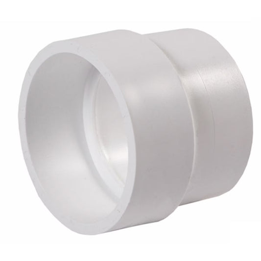 3P15  -NDS PVC DWV to Sewer Adapter DWV HUB x S&D HUB White 3 in. x 3 in.