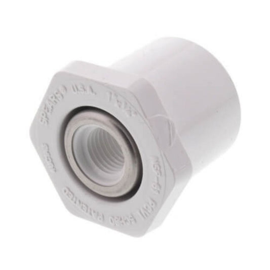 438-128SR  Bushing 1 in. x 1/4 in. Spigot x SR Stainless Steel Collar FIPT | Spears