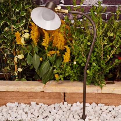 Unique SOLA-NL Solaris Path/Area Light Brass Housing Weathered Brass Finish No Lamp