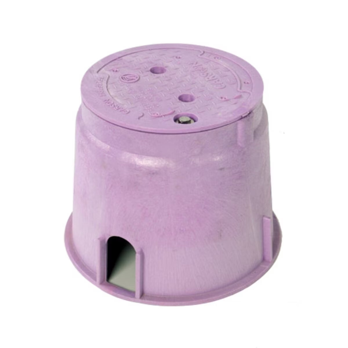 Carson Spec Valve Box Round 10 in. Purple Box/Purple Lid Overlapping RWDNDES