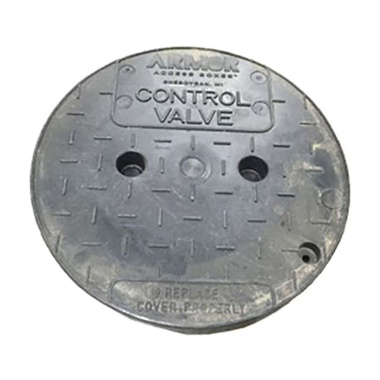 Oldcastle Valve Box Lid Round Black 10 in. Lid Only