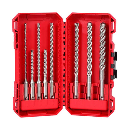 Milwaukee 8 Pc. SDS Plus MX4 4-Cutter Drill Bit Bit
