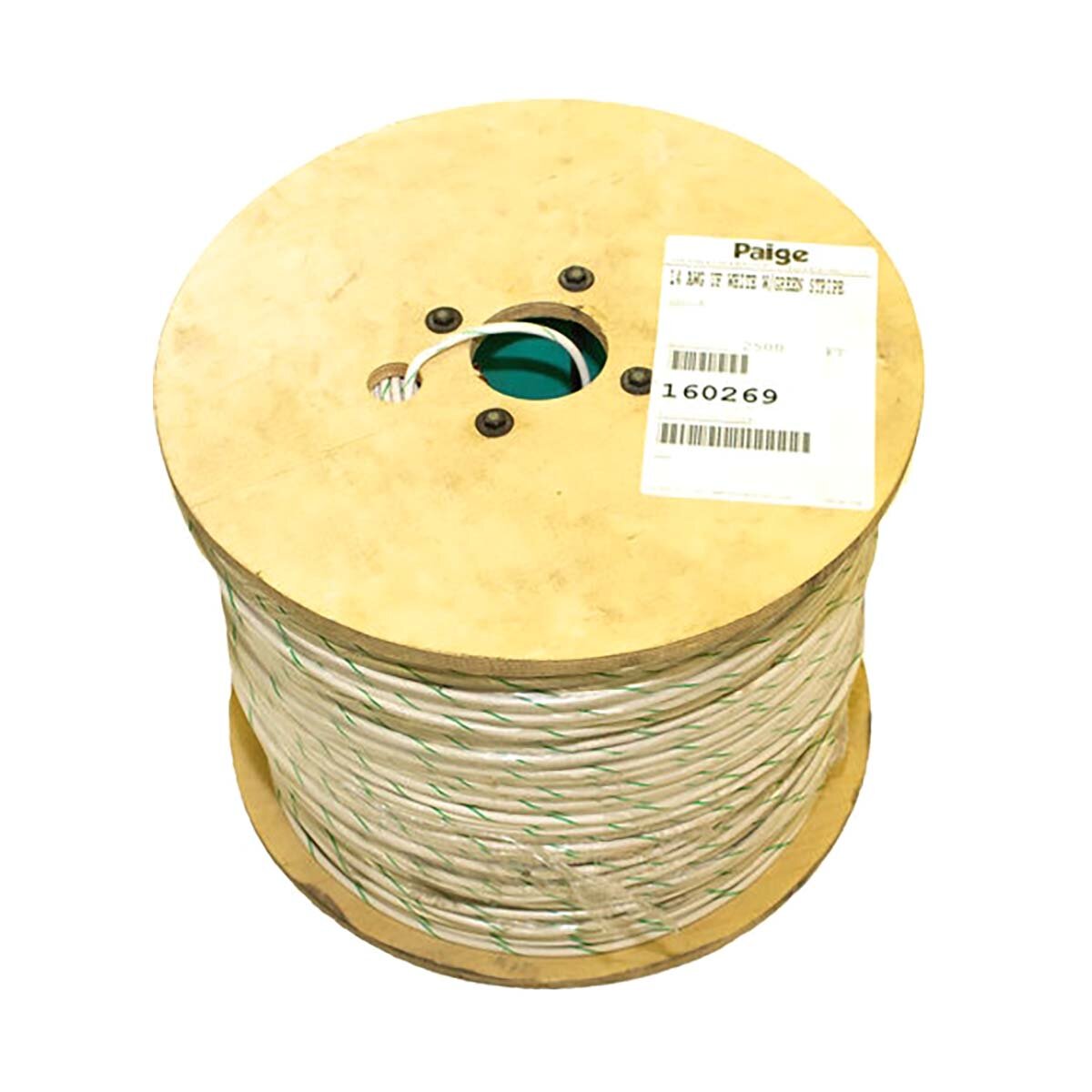 12 Gauge 1 St 2500 ft. White Green Stripe Uf Wire