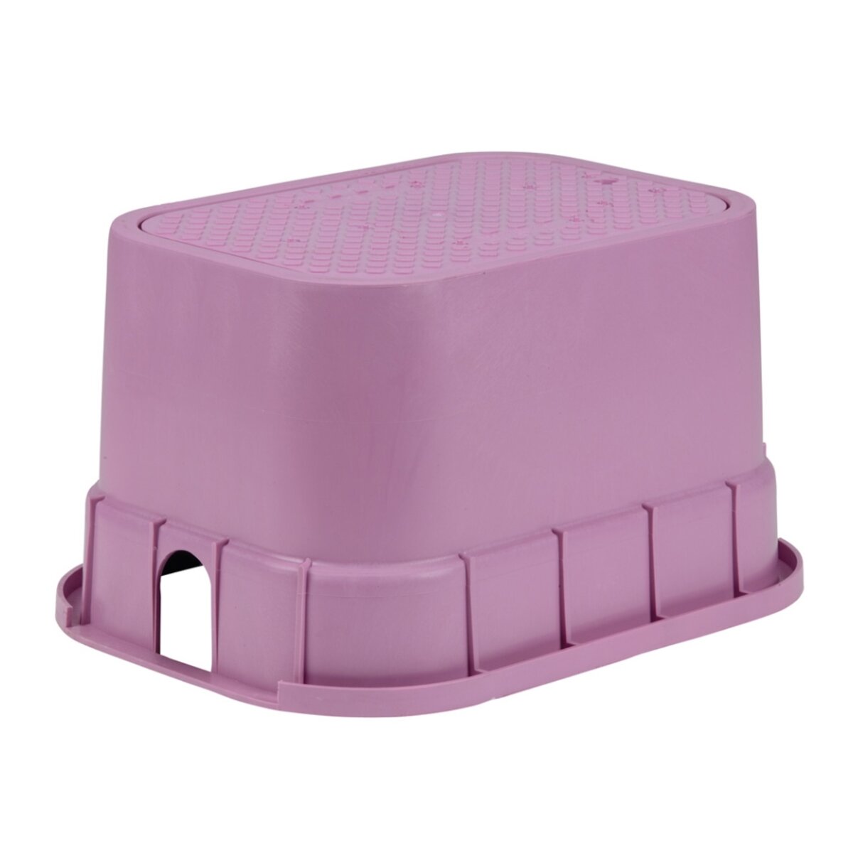 12 in. Standard Purple Body w/ Drop - In Purple Lid (Single Pipe Slots)