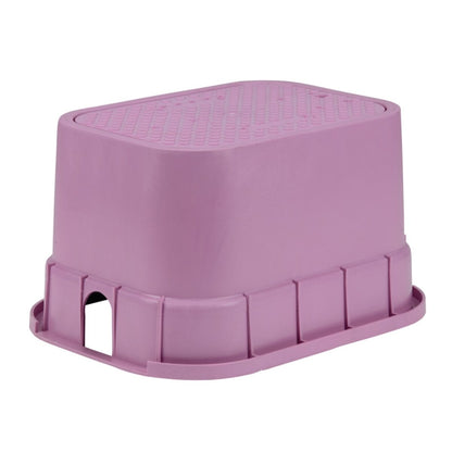 12 in. Standard Purple Body w/ Drop - In Purple Lid (Single Pipe Slots)
