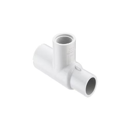 DURA  476-010D  Sch 40 PVC Manifold Tee 1 in. Spigot x Socket x FIPT