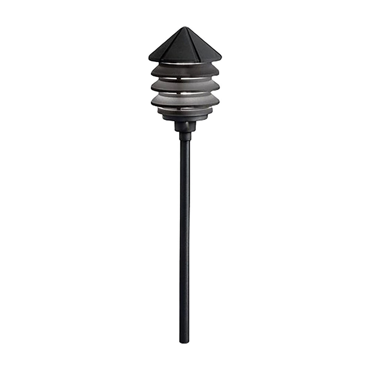 Kichler 15205BKT  3-Tier Path Light Black 120V