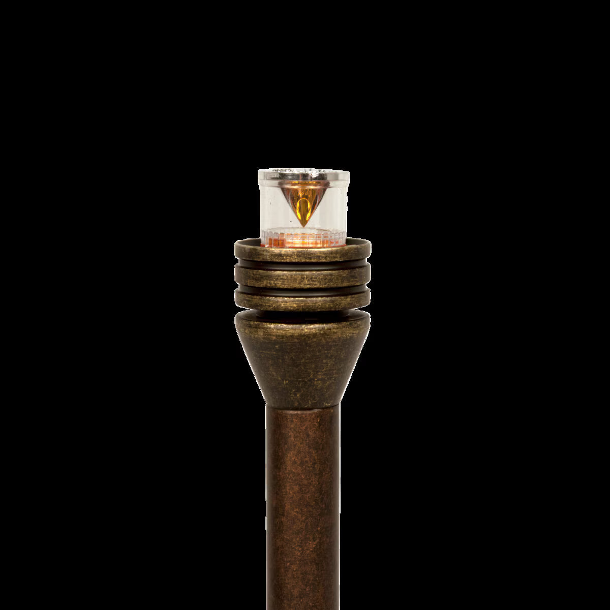 FX-P1LED12RAAT- Petite LED Riser Assembly 12 in. Copper Housing Antique Tumbled Finish 2W 2700K