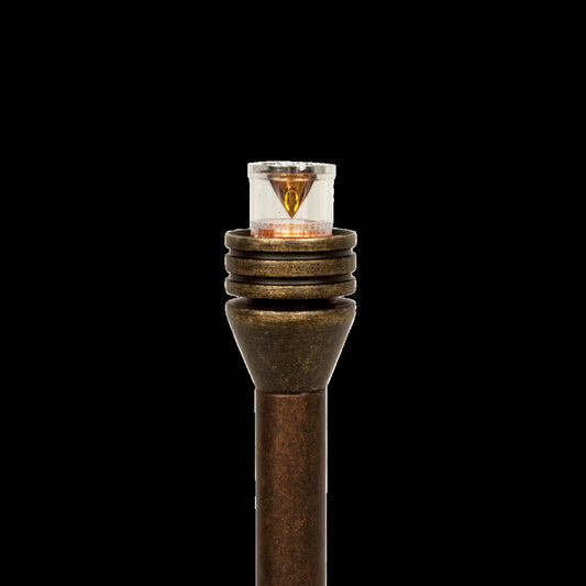 FX-P1LED12RAAT- Petite LED Riser Assembly 12 in. Copper Housing Antique Tumbled Finish 2W 2700K