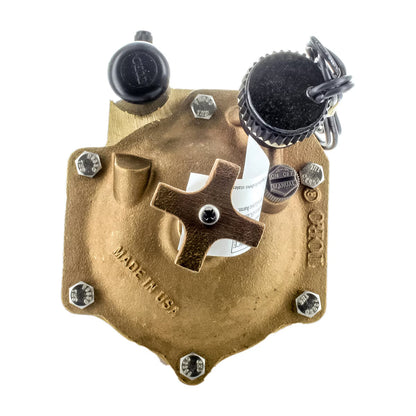 Toro Globe Valve 220 Brass 2 in. w/ EZReg Pressure Regulator and Flow Control FIPT x FIPT