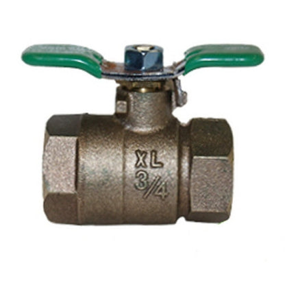 Wilkins 34-850XL Full Port Ball Valve Lead Free Bronze 3/4 in. FIPT