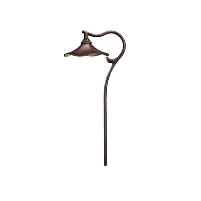 Kichler -15422AGZ-15422 Cotswold Series Path Light Aluminum Aged Bronze Finish 16W Xenon 12V, 26 in. Height, 8 in. Diameter, Includes Stake, Drop-in Design