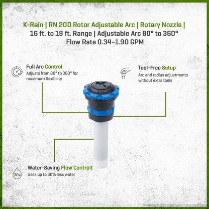 K-Rain RN 200 Rotor Adjustable Arc
