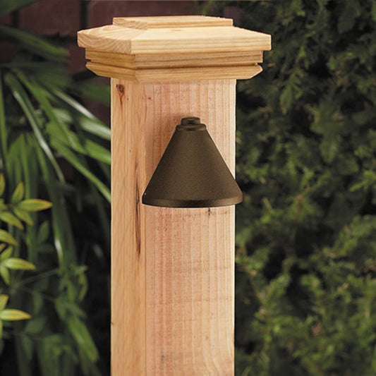 Vista 4250 Half Bell Step Light Aluminum Housing Dark Bronze 5W 2950K LED