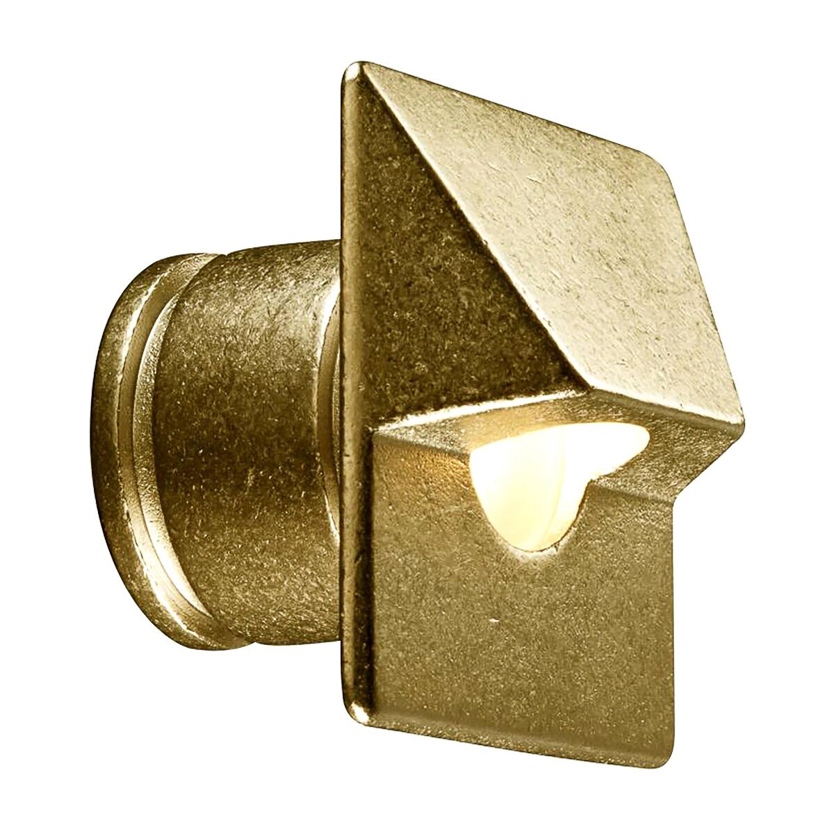 FX PO Luxor Wall Light Square Brass 1LED