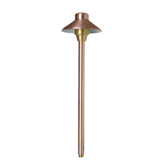Unique I612-NL  6 in. Illuminator Path Light 12 in. Riser Copper Housing Natural Copper Finish No Lamp
