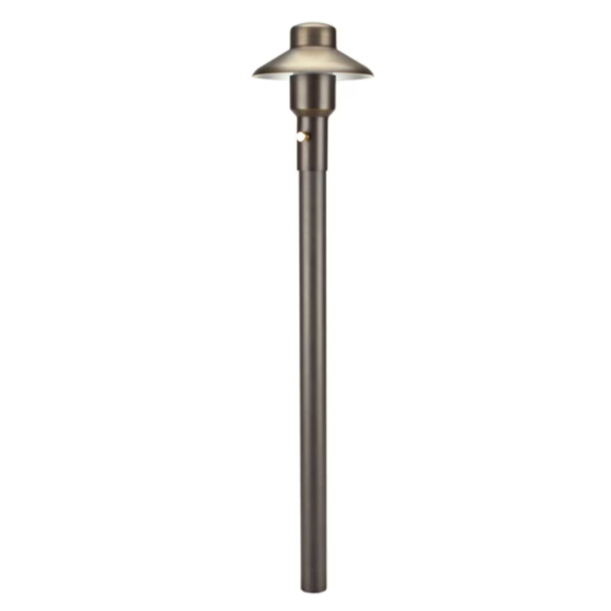 Unique M4-NL 4 in. Mercury Path Light 12 in. Riser Brass Housing Weathered Brass Finish No Lamp