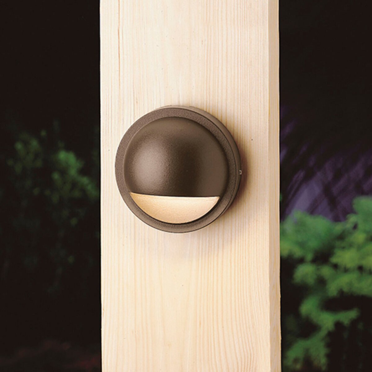 Kichler-15064AZT- 15064 Half Moon Deck Light Aluminum Housing Architectural Bronze Halogen 10W