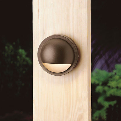Kichler-15064AZT- 15064 Half Moon Deck Light Aluminum Housing Architectural Bronze Halogen 10W