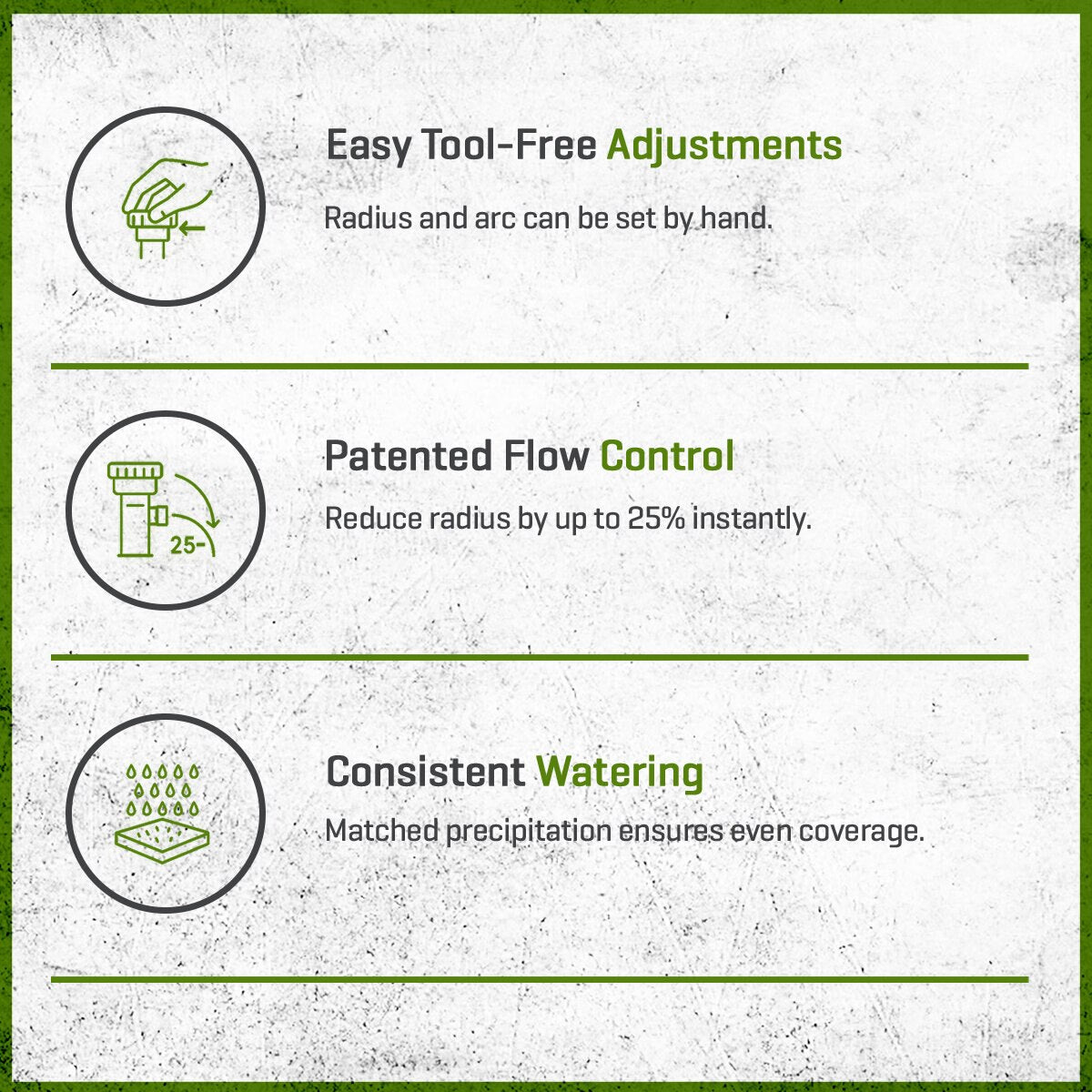 K-Rain RN100 Rotary Nozzle 14 ft. Radius Adjustable Arc 80 - 360 Degree