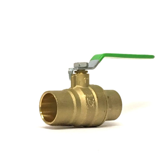 Full Port Ball Valve Lead Free Brass 1 in. Sweat