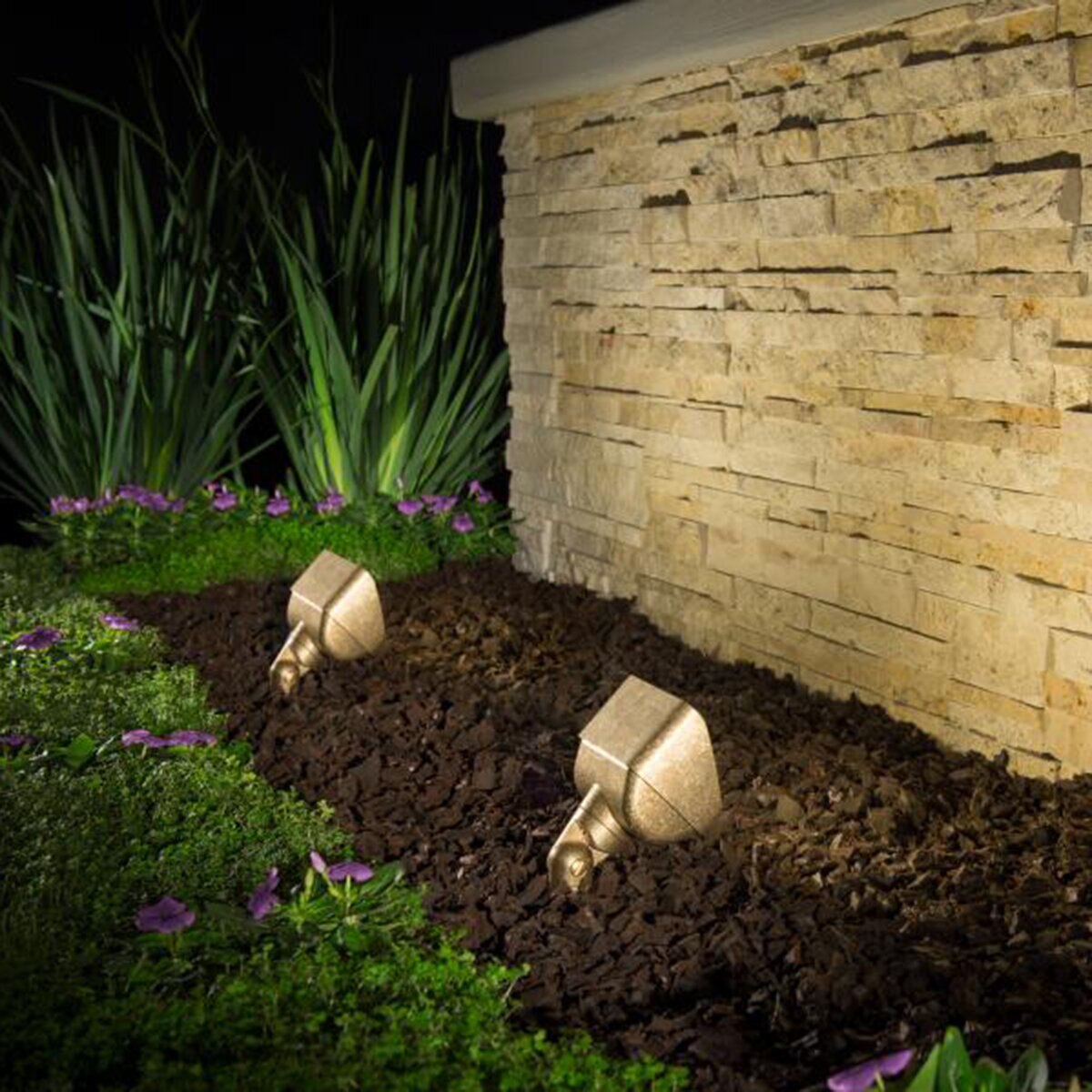 FX LC Luxor ZD Up Light Aluminum Housing Natural Brass Finish 10W 2700K LED