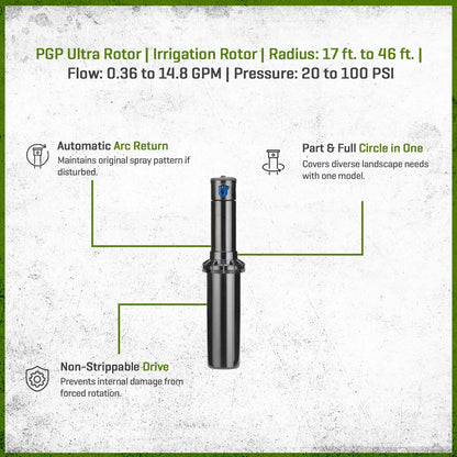 Hunter PGP Ultra Reclaimed Rotor Adjustable 4 in. Riser