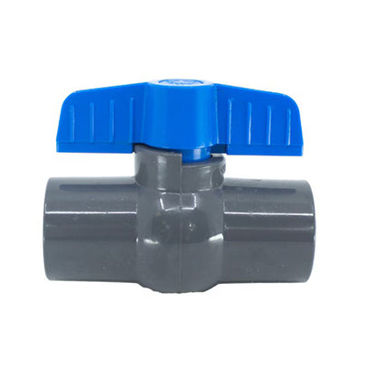 Lasco 491 Commercial PVC Ball Valve Slip PVC Gray 1/2 in. w/ Blue Handle Colonial