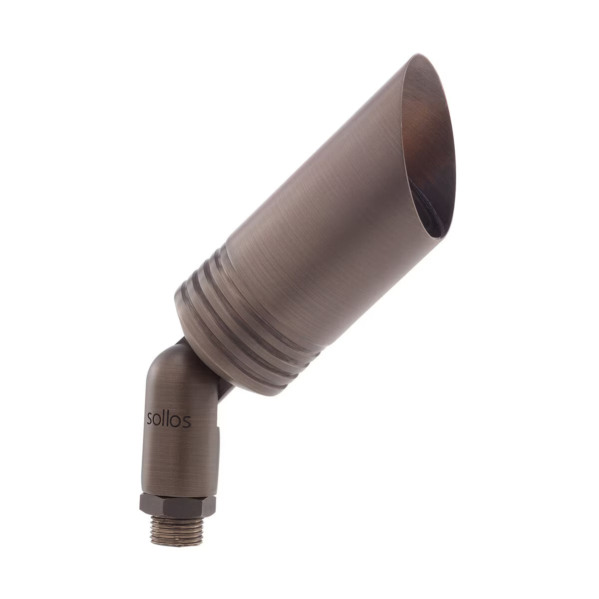 BCB065-AB-995502  6.5 Contemporary Bullet Antique Brass With 8 Stake No Lamp